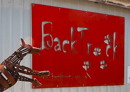 Bactrack Youth Works Sign