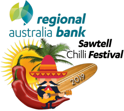 Regional Australia Bank Sawtell Chilli Festival Logo
